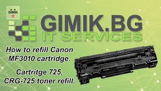 How to refill Canon MF 3010 toner cartritge Cartritge 725 CRG 725 [upl. by Lesh]