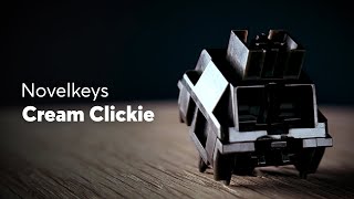 Novelkeys Cream Clickie Switch Sound Test and Review [upl. by Akemrehs]