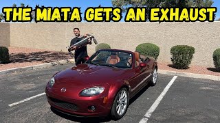 NC Mazda Miata Cobalt Exhaust Install [upl. by Vinn]