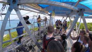 Dragons Breath Zip Line  Labadee Haiti [upl. by Eneli]