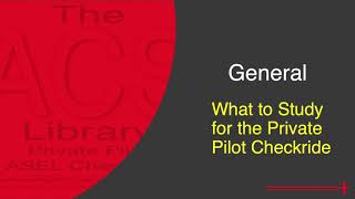 What to Study for the Private Pilot Checkride [upl. by Ronel828]