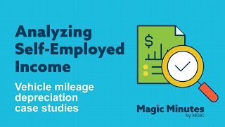 Analyzing selfemployed income Vehicle mileage depreciation – case studies [upl. by Zellner]