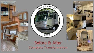 Inside Tour Of RENOVATED 2004 Newmar Mountain Aire Full Time RV Living [upl. by Eelta]