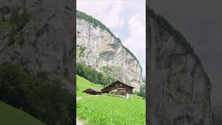 Lauterbrunnen Switzerland 🇨🇭 Could You Live in This Dream shorts swissnature lauterbrunnen [upl. by Allister]