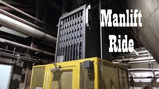 Manlift Ride in a Grain Elevator LIFTCO Traction Elevator [upl. by Lambert513]