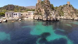 Eyefly Goliath quadcopter at Tonnara di Scopello Sicily [upl. by Akenal]