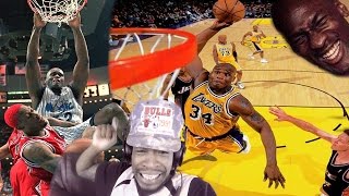 IS THAT SHAQ OR JORDAN SHAQUILLE ONEAL TOP 10 DUNKS amp PLAYS REACTION [upl. by Fante]