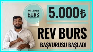 5000₺ BURS MÜJDESİ RÖNESANS EĞİTİM VAKFI BURS BAŞVURUSU REV BURSUBURS VEREN KURUMLAR BURSLAR [upl. by Namaan]