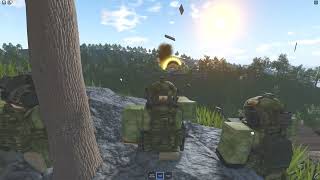 Atropian commandos blow up bridge ROBLOX MILSIM 4K QUALITY COMBAT FOOTAGE [upl. by Yelsnit344]