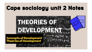 Cape Sociology Development Theories I Lessen 2 I SLC [upl. by Allbee433]