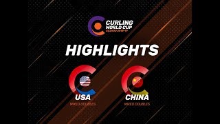 United States v China  Mixed Doubles  Highlights  Curling World Cup First Leg – Suzhou [upl. by Awuhsoj301]