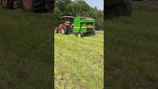 Baling Second crop farming automobile farm [upl. by Capp]