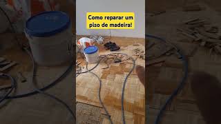 Como reparar um piso em madeira jotajupa bimeque piso de madeira [upl. by Puri288]