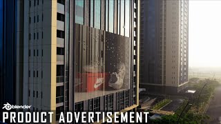 CG Product Advertisement in Blender 3D  Haziq Giri [upl. by Ahsinut758]