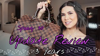 3 Year Update Review On My Speedy 30 Damier Ebene [upl. by Nosyrb]