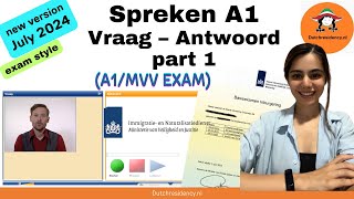 2024spreken exam A1MVV EXAM [upl. by Omero]