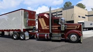 Kenworth W900L  550hp CAT Power  Custom Large Car  American Truck Simulator [upl. by Scotty]