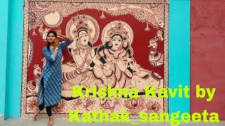 Krishna Kavit in Teental by Kathaksangeeta 16 Beats  Indian Classical Dance  Expression  Kathak [upl. by Essirahc]