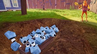 BURYING ALL HIS SECURITY CAMERAS  Hello Neighbor Full Release Act 2 [upl. by Sivad]