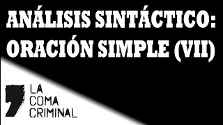 Sintaxis Corrección oraciones simples VII [upl. by Anuala]