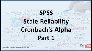 SPSS How to measure the Reliability of a Psychometric Scale Internal Consistency  Part 1 [upl. by Atinauq]