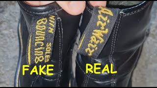 Dr Martens boots real vs fake How to tell original Doc Martens classic boots [upl. by Kerstin335]