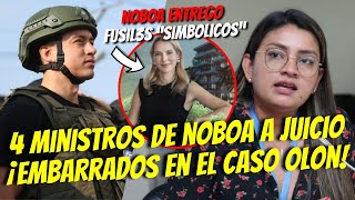 MINISTROS DE NOBOA A JUICIO Y EMBARRADOS X EL CASO OLON  quotEL VIEJO PAIS QUIERE RECUPERAR EL PODERquot [upl. by Ezana]