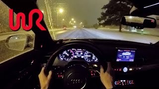 2015 Audi S8 40T Quattro  WR TV POV Night Drive [upl. by Salba]