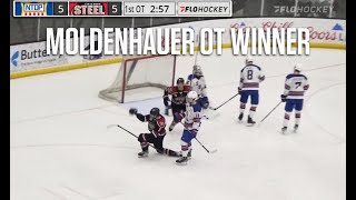 Maple Leafs Prospect Nick Moldenhauer Scores OT Winner For Chicago Steel Against Team USA [upl. by Carver791]