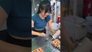 Gorgeous Lady Sells Small Crispy Pancake  Thai Street Food [upl. by Shane]