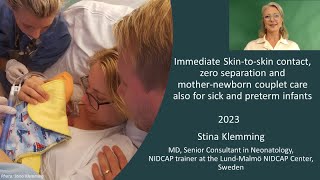 Immediate skintoskin contact Zero Separation MotherNewborn Couplet Care Klemming November2023 [upl. by Dusen536]