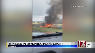 11 killed in skydiving plane crash in Hawaii [upl. by Ttegirb848]