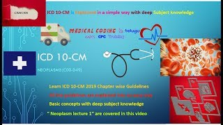 Neoplasm Lecture 1 II ICD 10 Neoplasm Guidelines [upl. by Selokcin]