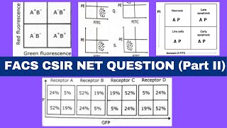 Flow cytometry data analysis FACS solved questions CSIR NET Life sciences Learn in under 10 mins [upl. by Lisabet642]