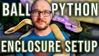 Ball Python Setup  How To Set Up A Ball Python Enclosure On ANY Budget 2022 [upl. by Asiaj]