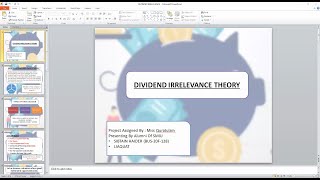 Dividend Irrelevance TheoryModigliani and MillerMM Theory BBABCOMUrduHindiUni Assignment [upl. by Raff930]