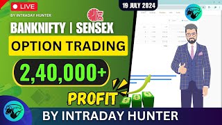 Live Intraday Trade  Bank nifty Option Trading by Intraday Hunter [upl. by Aneg909]