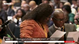 Inauguration of SAs 7th democratically elected President signals start of GNU [upl. by Deehsar]