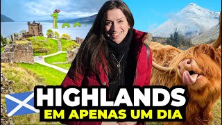 TOUR HIGHLANDS DA ESCÓCIA EM UM DIA VALE A PENA Como é o tour Castelo Urquhart e barco lago Ness [upl. by Abigael]