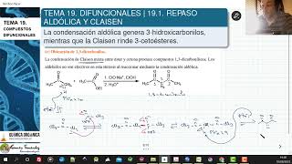 TEMA 19 DIFUNCIONALES  191 FORMACIÓN DE 3CETOÉSTERES Y 13DICARBONILOS [upl. by Ravi]