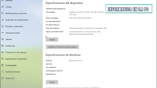 Cómo ver las especificaciones de mi PC  Windows  SIN PROGRAMAS [upl. by Larrie922]