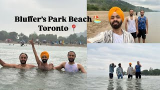 Bluffer’s Park Beach 🏖️ Toronto 📍  New Punjabi Vlog  Ranjit Cheema 🕺🏻 [upl. by Ikik]