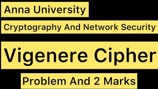 Vigenere Cipher Problem  Encryption And Decryption  Tamil [upl. by Giuseppe]