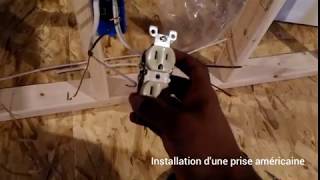 COMMENT INSTALLER UNE PRISE ELECTRIQUE HOW TO INSTALL AN ELECTRICAL OUTLET [upl. by Olaznog]