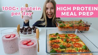 Easy Healthy amp High protein Meal Prep  100G Protein Per Day [upl. by Ailedua]