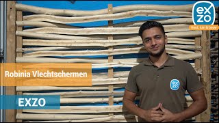 Wat zijn robinia vlechtschermen Productvideo [upl. by Ahsyad]