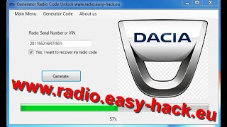 Comment entrer code authentification Dacia Sandero [upl. by Nairda]