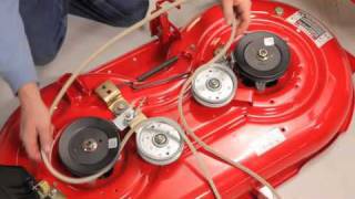 How to change the deck belt  TroyBilt riding lawn mower [upl. by Vescuso4]