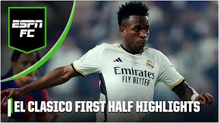 🚨 Real Madrid vs Barcelona FIRST HALF HIGHLIGHTS 🚨 Real Spanish Supercopa  ESPN FC [upl. by Hyacinth]