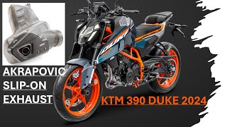 KTM 390 Duke 2024  Akrapovic Exhaust Installation [upl. by Chak]